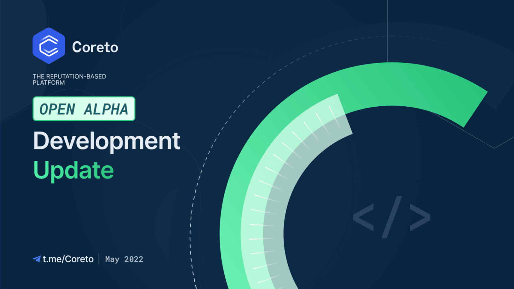 Coreto Platform Development – May 2022 Update